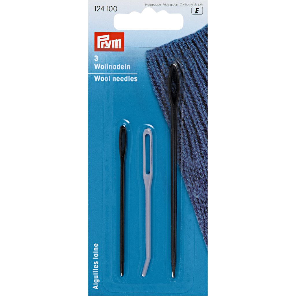 Aiguilles laine plastique PRYM - 3 pièces