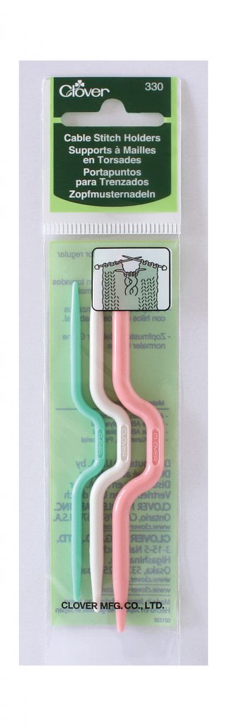 Aiguilles auxiliaires pour torsades CLOVER - 3 tailles