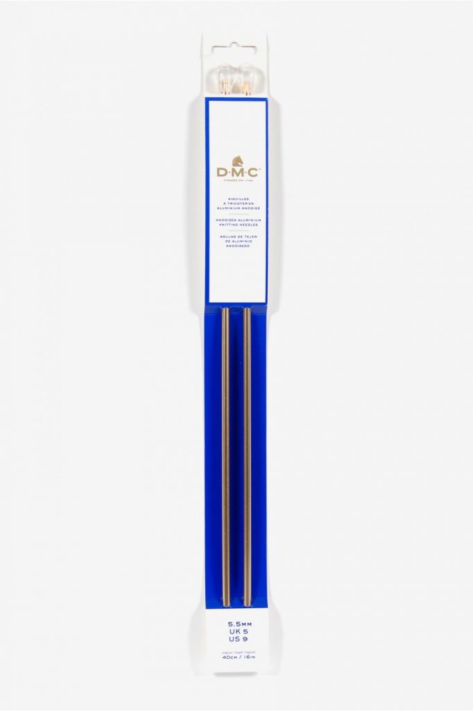 Aiguille à tricoter DMC Aluminium - 40 cm N°5,5