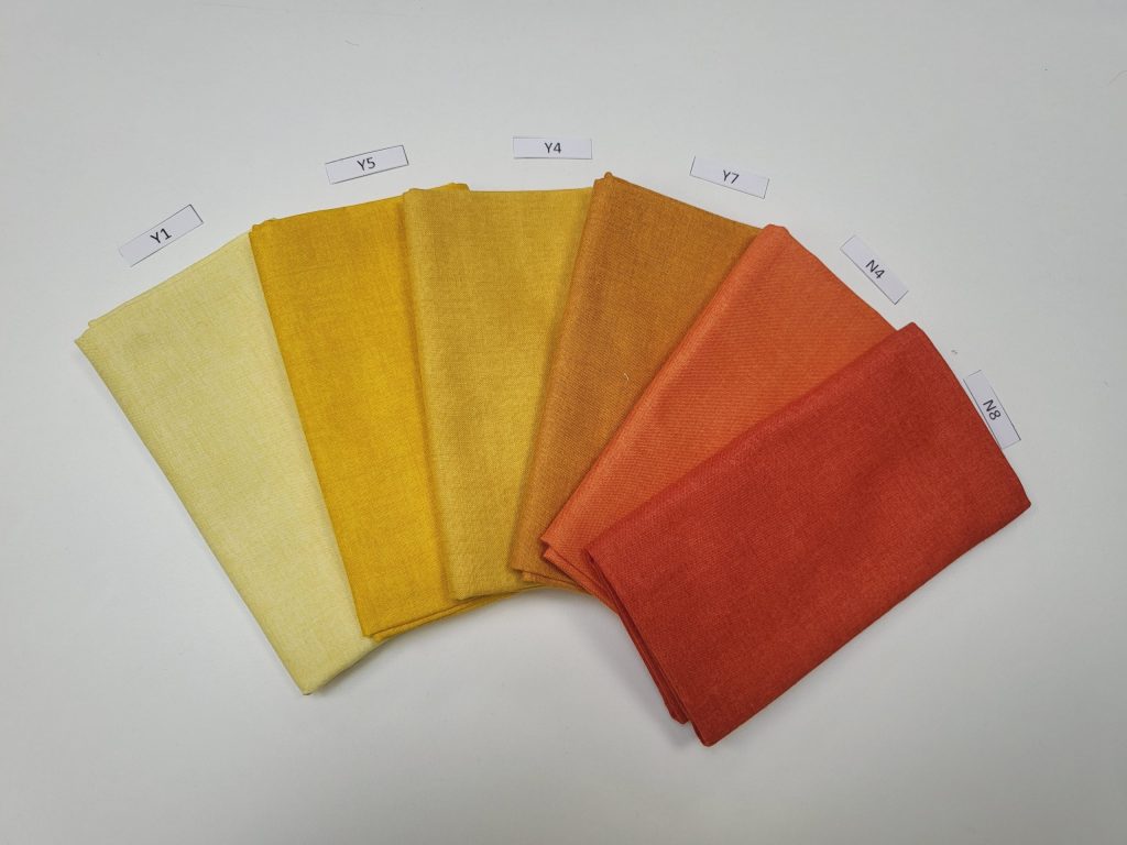 Tissu Linen les Jaunes Oranges
