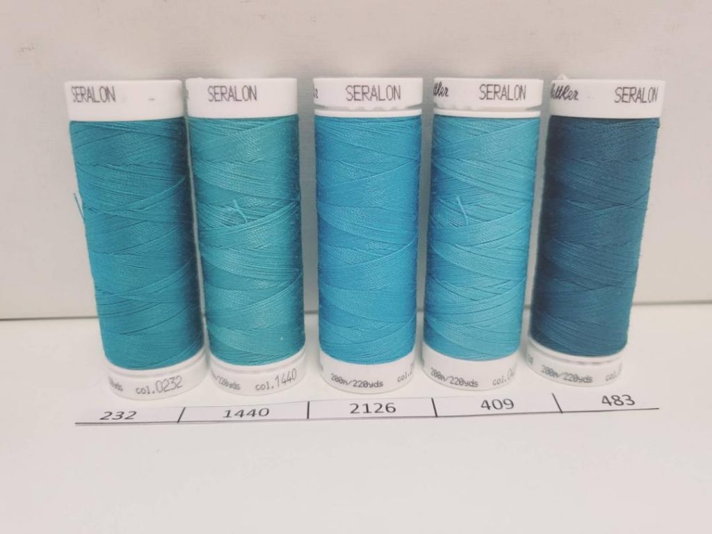 Fil Seralon 200m METTLER - les Bleus Turquoises