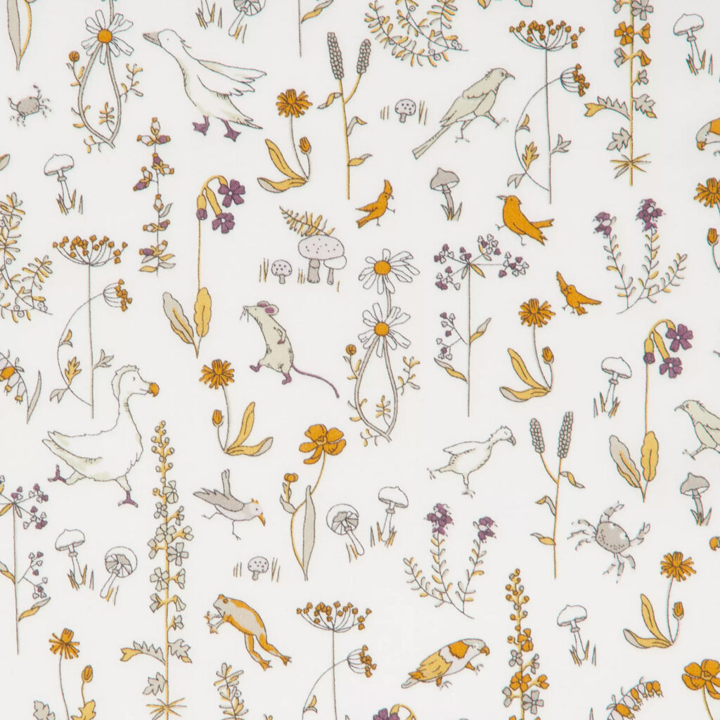 Tissu Liberty - Theo moutarde