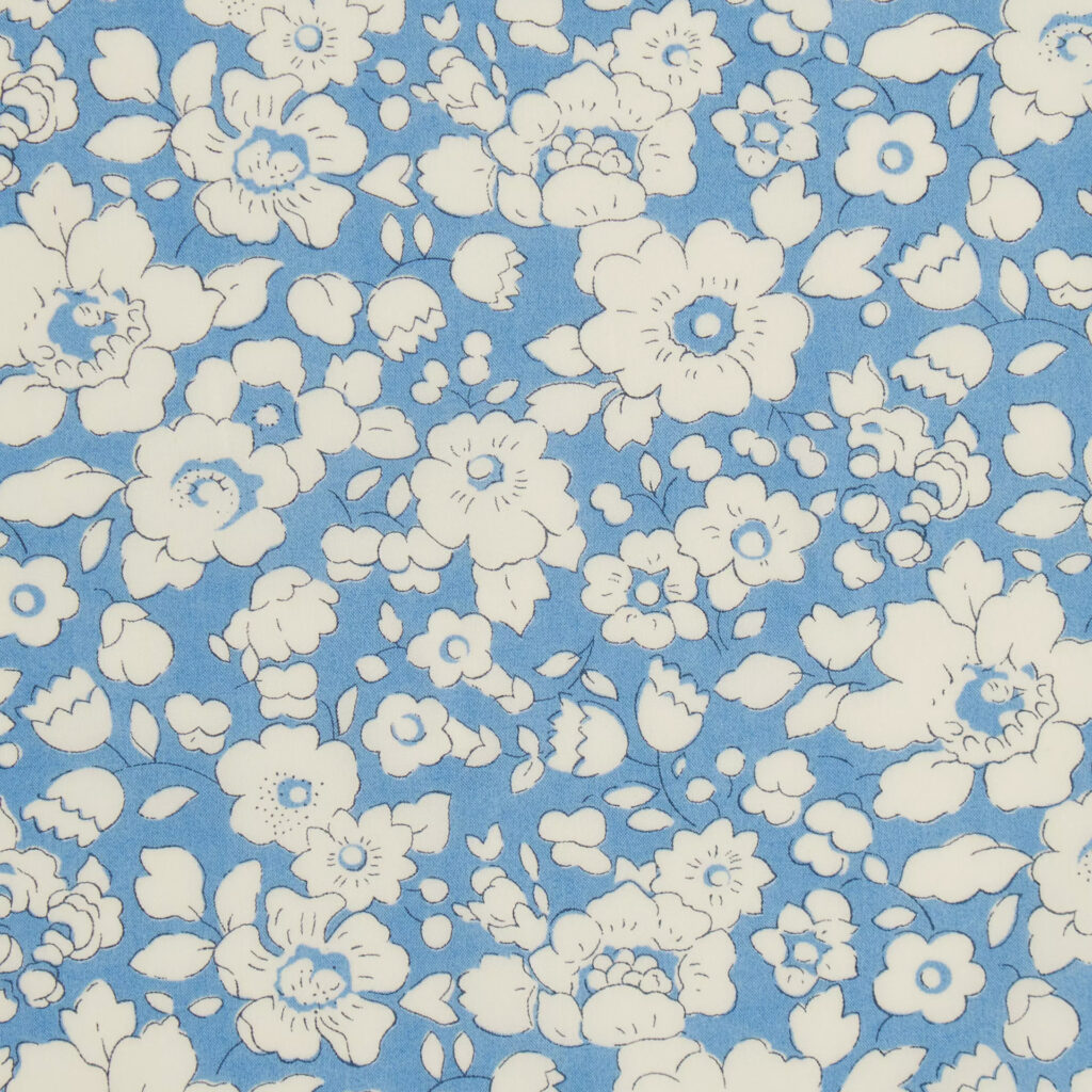 Tissu Liberty - Betsy Boo fond bleu