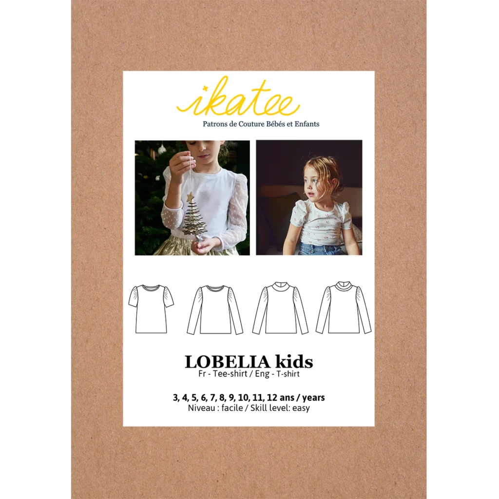 Patron Ikatee - Lobelia Kids - Tee-shirt - 3 ans à 12 ans