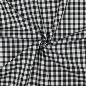 Tissu vichy - noir