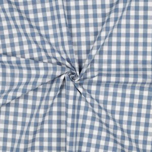 Tissu vichy - bleu