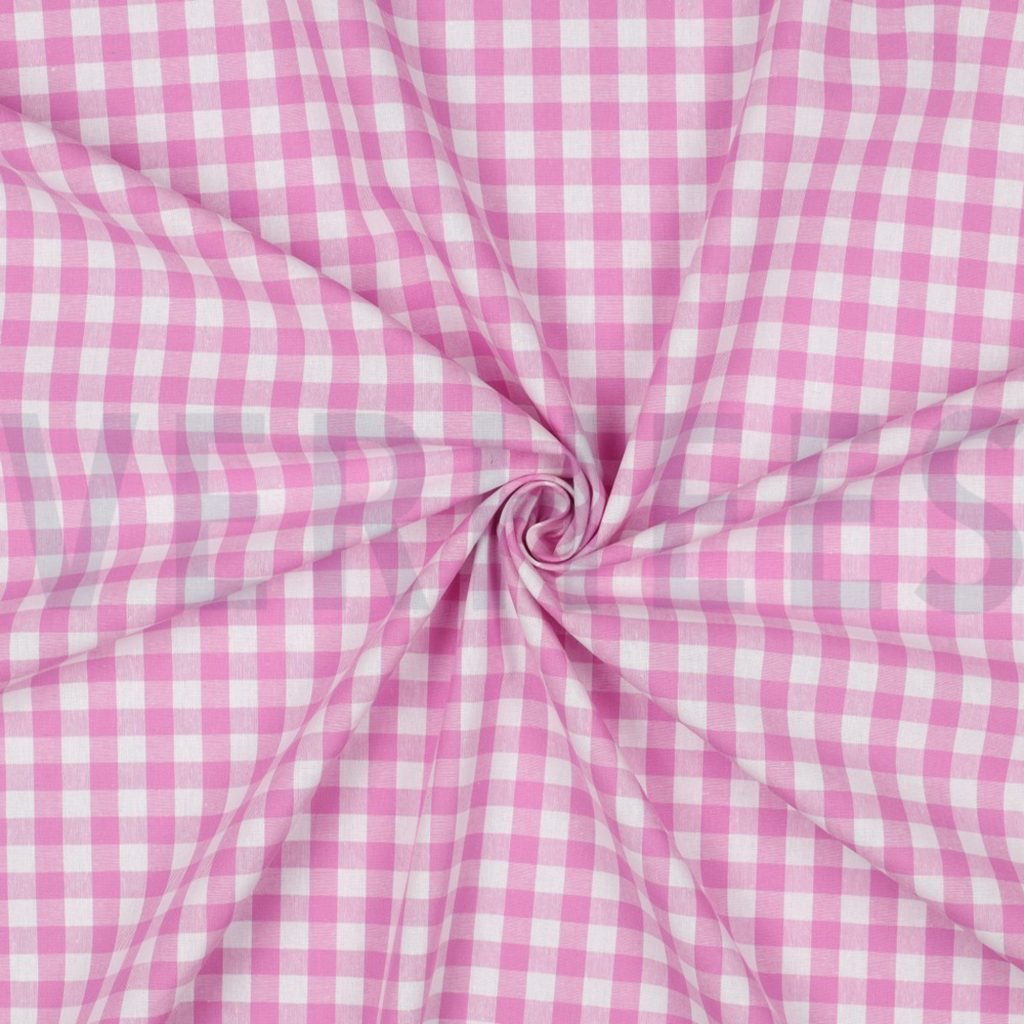 Tissu vichy - rose