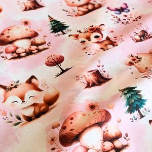 Tissu coton - Biche Lily