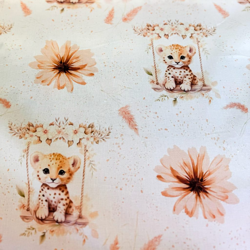 Tissu coton - Lionceau Livy